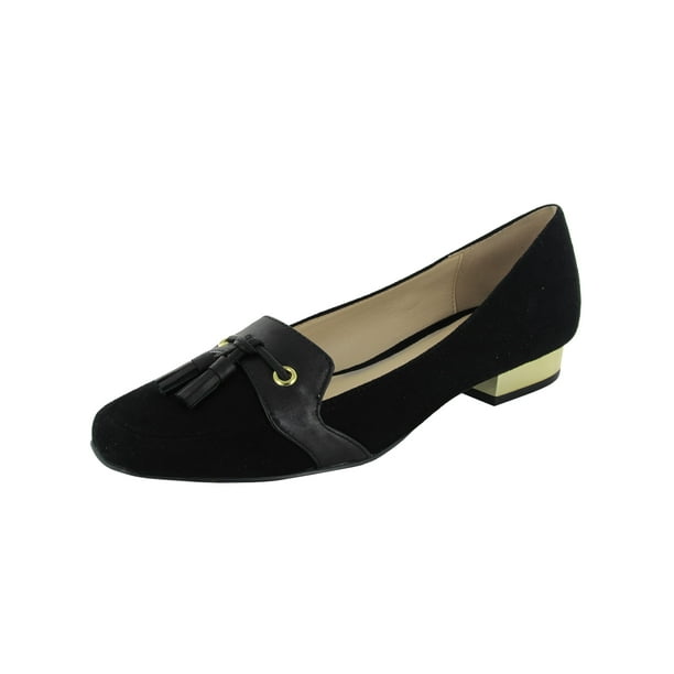 Isaac Mizrahi Black Suede Tassel Loafer Flats Paulina NEW Isaac Mizrahi Black Suede Tassel Loafer Flats Paulina NEW
